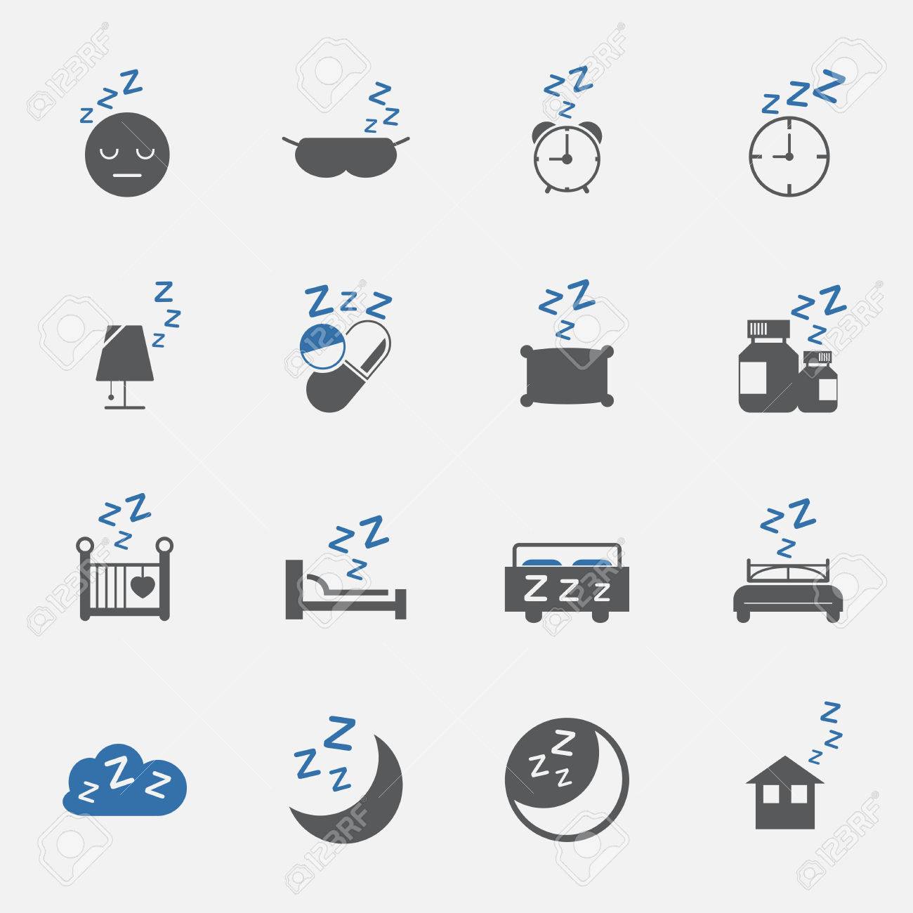 two tone sleep and lifestyle icons set vector illustration royalty two tone icons