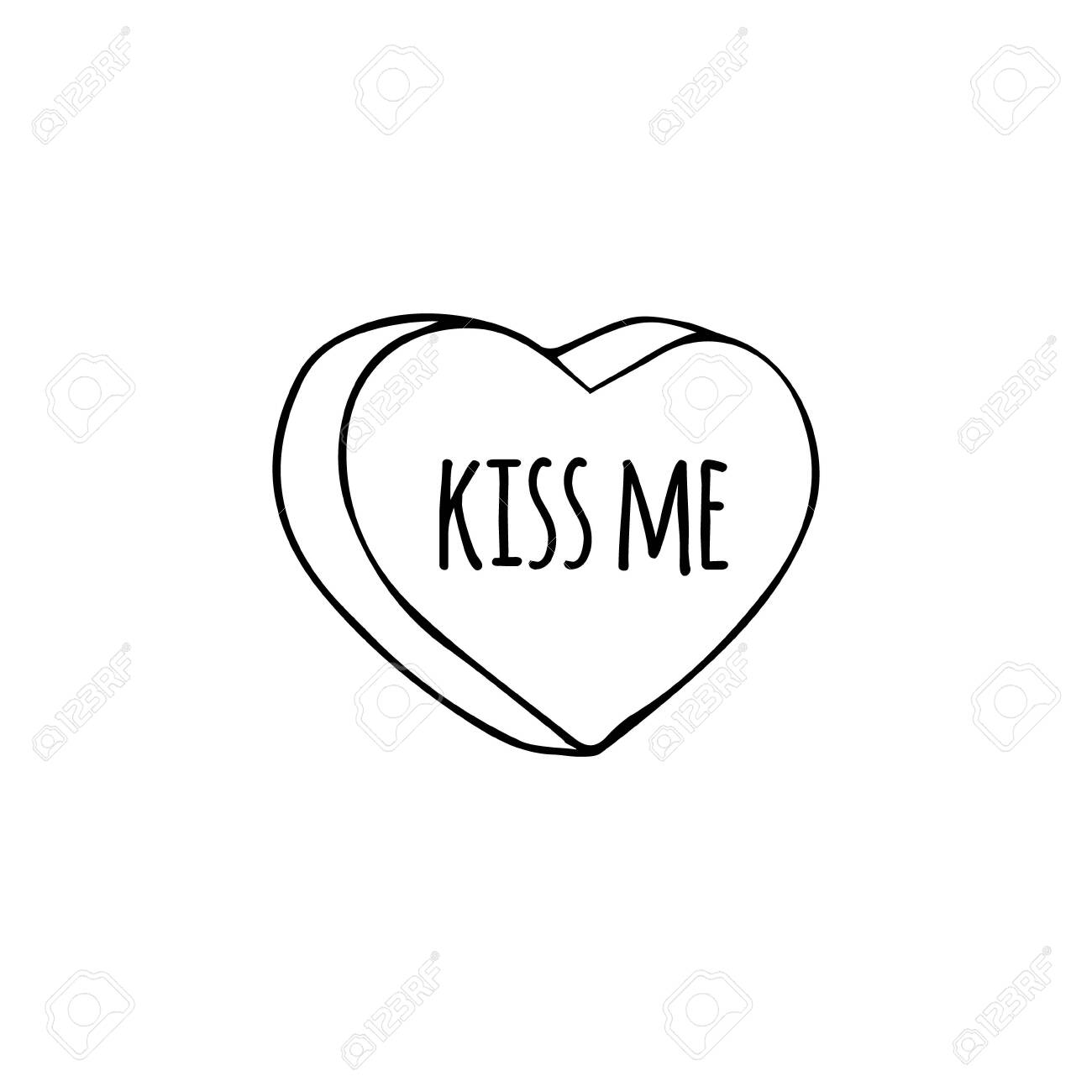 Vector Black Hand Drawn Doodle Sweet Heart Candy Isolated On Royalty Free Cliparts Vectors And Stock Illustration Image Vector Black Hand Drawn Doodle Sweet Heart Candy Isolated On Royalty Free Cliparts Vectors And Stock Illustration Image