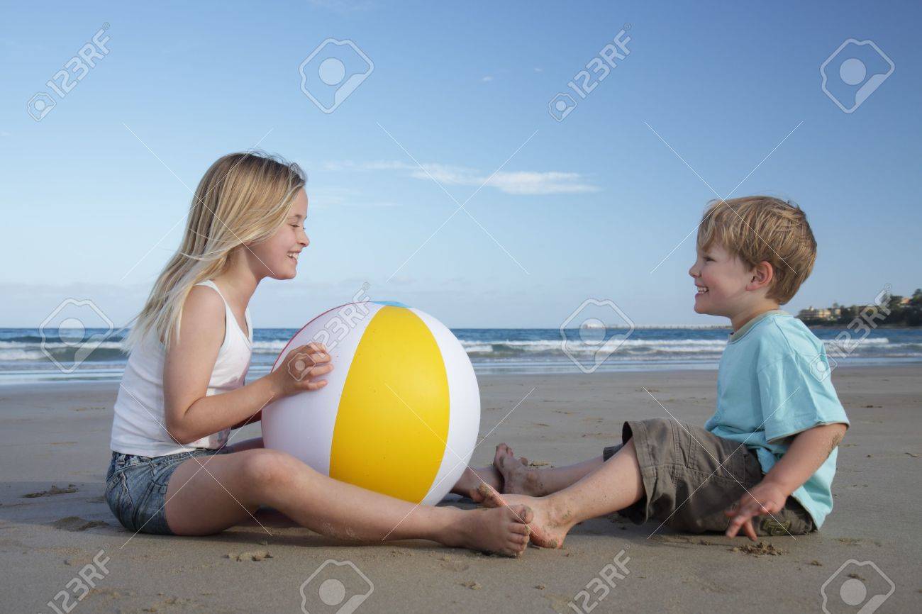 beach ball on the beach
