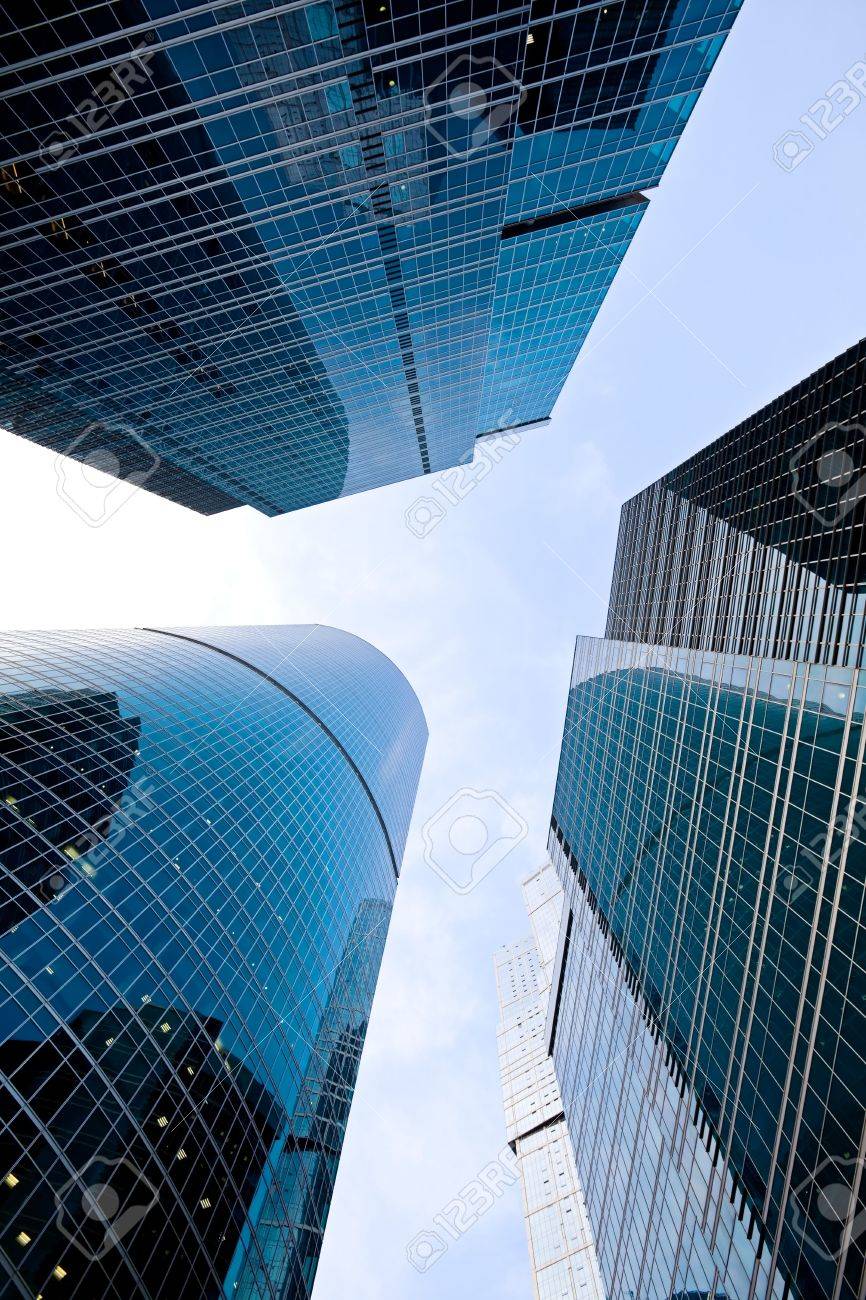 Contemporary skyscrapers in business centre - 7626942 Contemporary skyscrapers in business centre - 7626942
