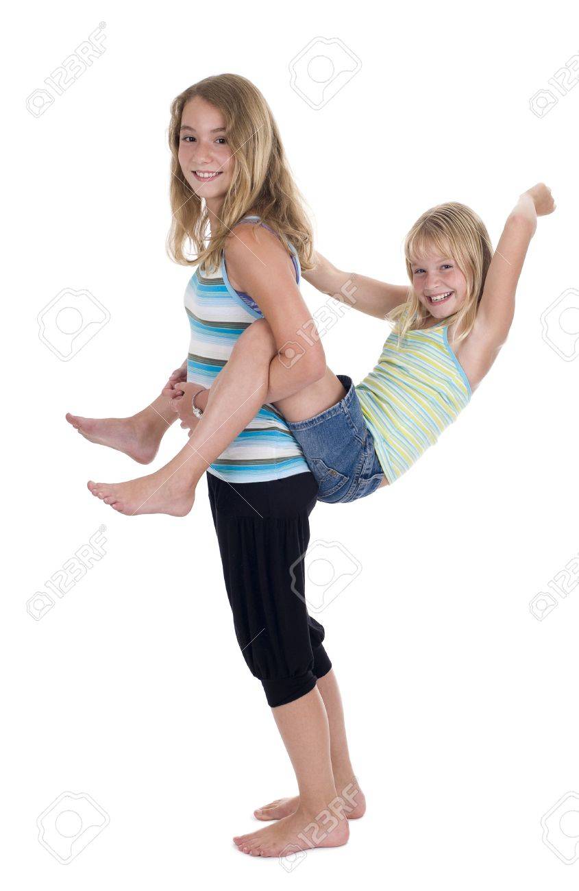 Playful Young Naughty Sisters Having Fun Isolated On White Stock Photo 8060012 Playful Young Naughty Sisters Having Fun Isolated On White Stock Photo 8060012