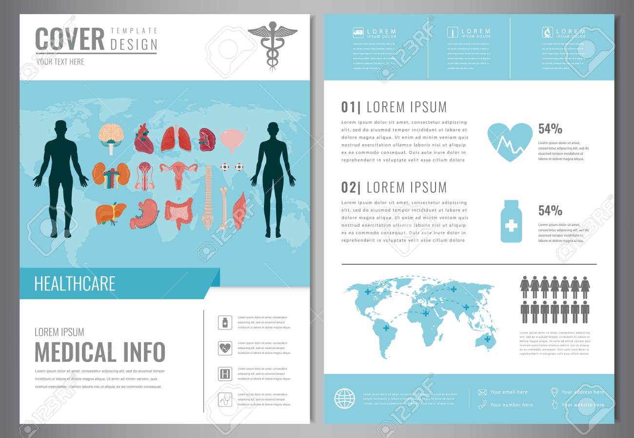 medical brochure design template presentation healthcare and