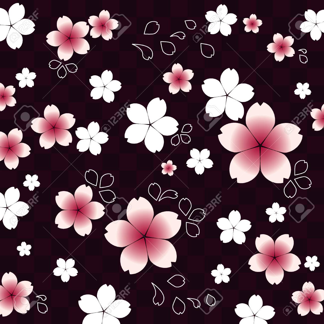 和柄の背景イラストのイラスト素材 ベクタ Image