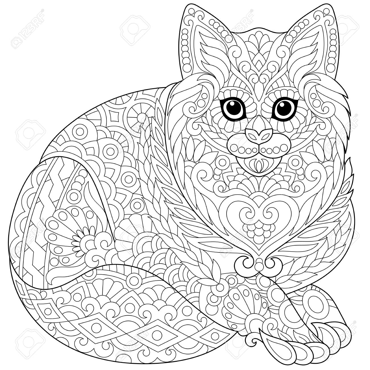550 Cute Cat Coloring Book HD 550 Cute Cat Coloring Book HD