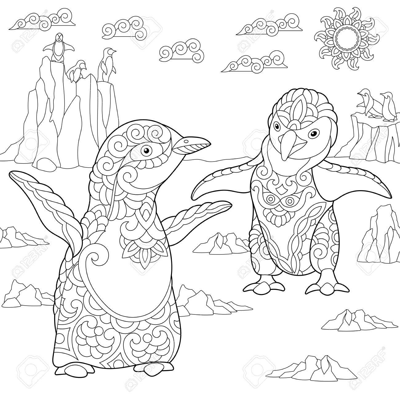 北極の風景の中で若いペンギンの着色のページ フリーハンド スケッチ Zentangle スタイルで抗ストレス大人塗り絵を描画します のイラスト素材 ベクタ Image 8777 北極の風景の中で若いペンギンの着色のページ フリーハンド スケッチ Zentangle スタイルで抗ストレス大人塗り絵を描画します のイラスト素材 ベクタ Image 8777