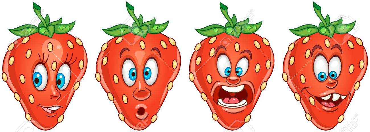 Strawberry. Fruit Food Concept. Emoji Emoticon Collection. Cartoon.. Royalty Free Cliparts, Vectors, And Stock Illustration. Image 108815057. Strawberry. Fruit Food Concept. Emoji Emoticon Collection. Cartoon.. Royalty Free Cliparts, Vectors, And Stock Illustration. Image 108815057.