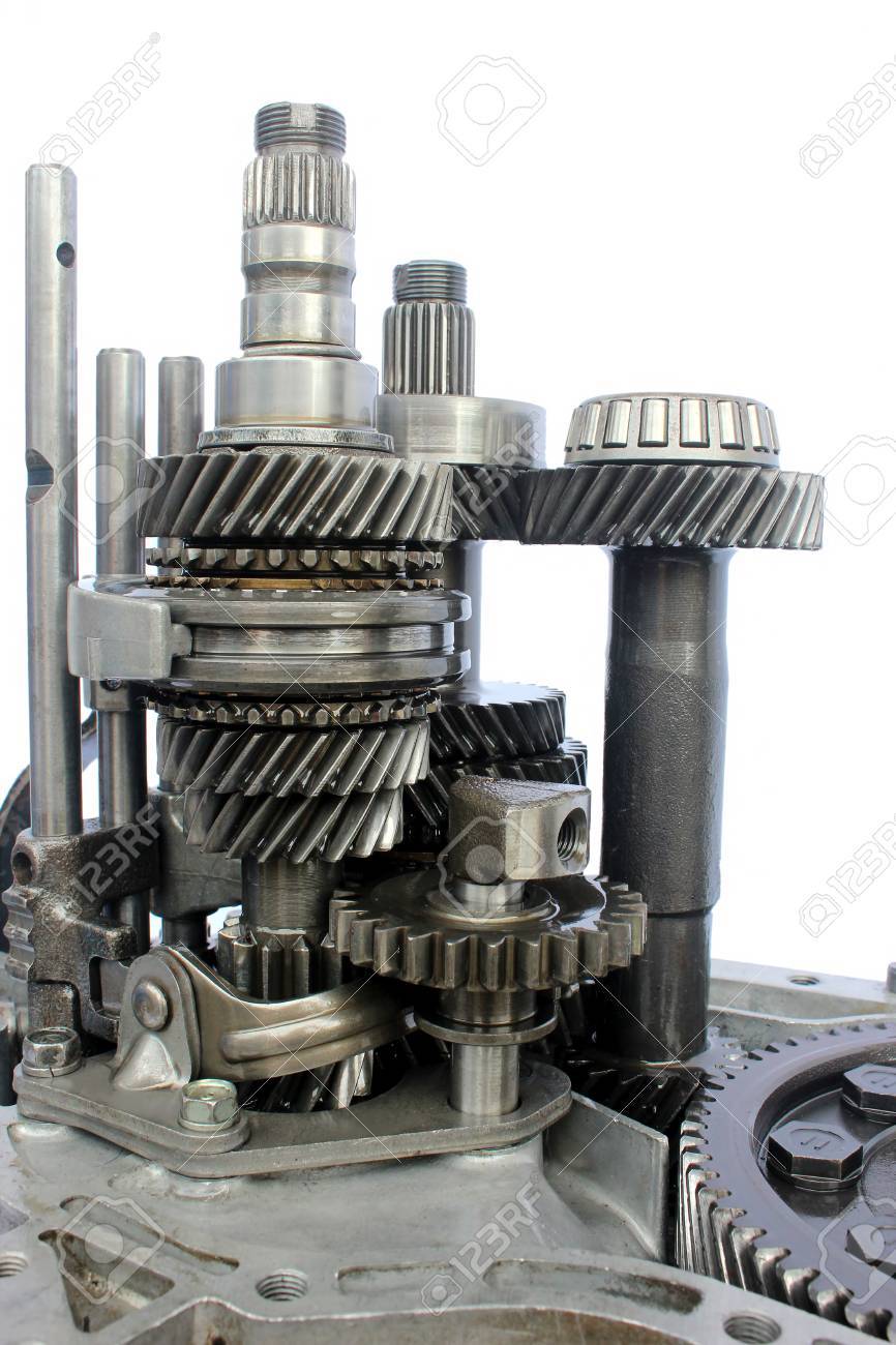 inner auto gearbox on isolated stock photo picture and royalty free