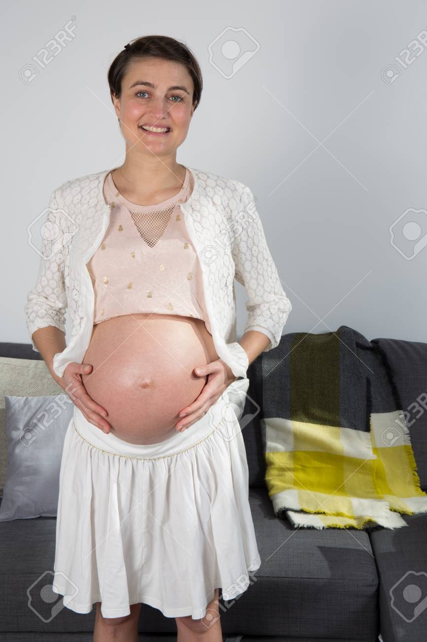 Hugely Pregnant Belly Video