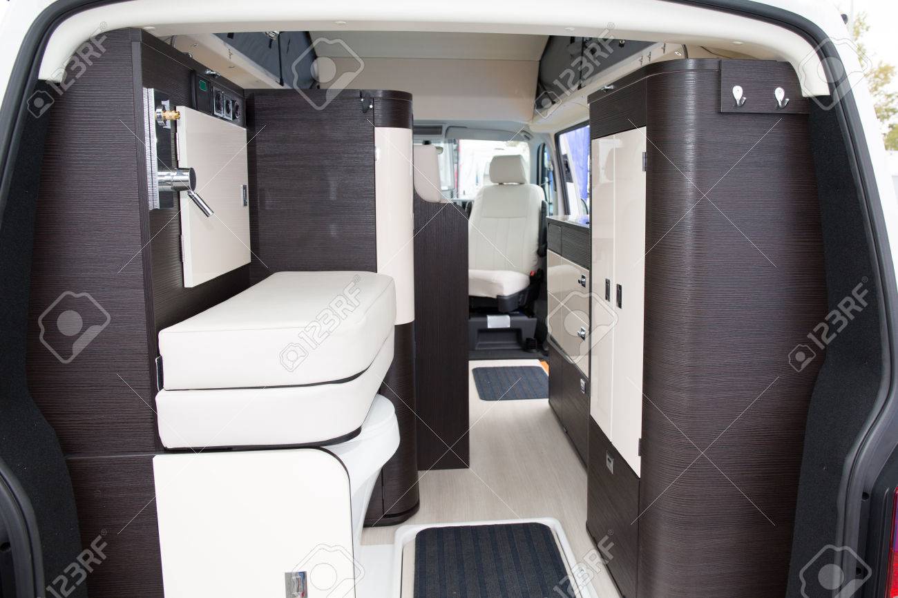 Vehicle Interior View Of A Motorhome Modern Area Inside The Camper ... Vehicle Interior View Of A Motorhome Modern Area Inside The Camper ...