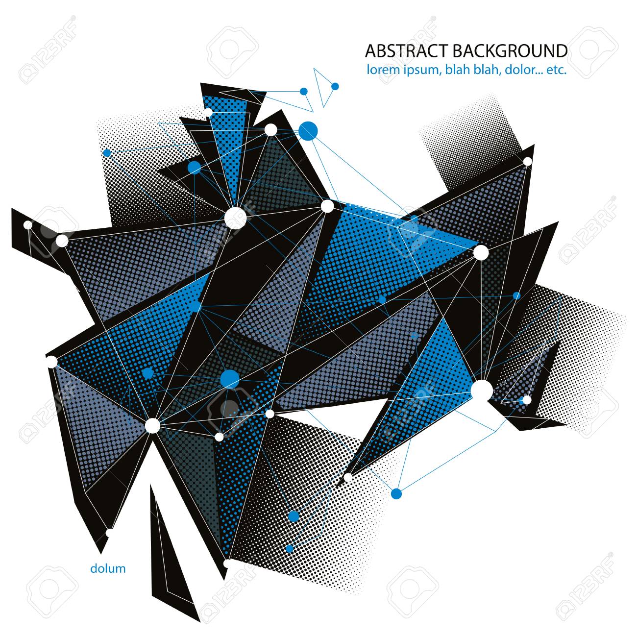 abstract mesh vector illustration template for technology theme mesh theme