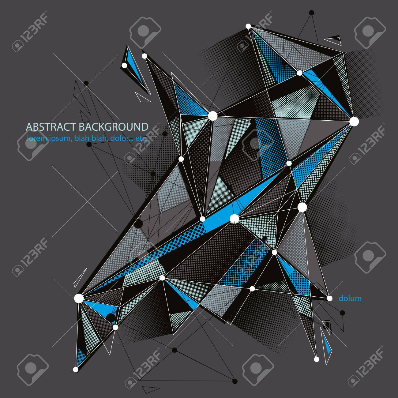 abstract mesh vector illustration template for technology theme mesh theme