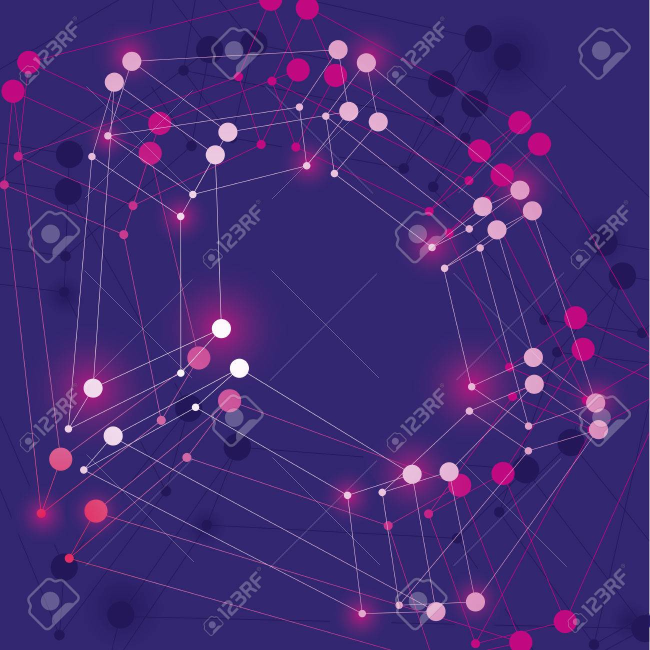 abstract mesh vector illustration template for technology theme mesh theme