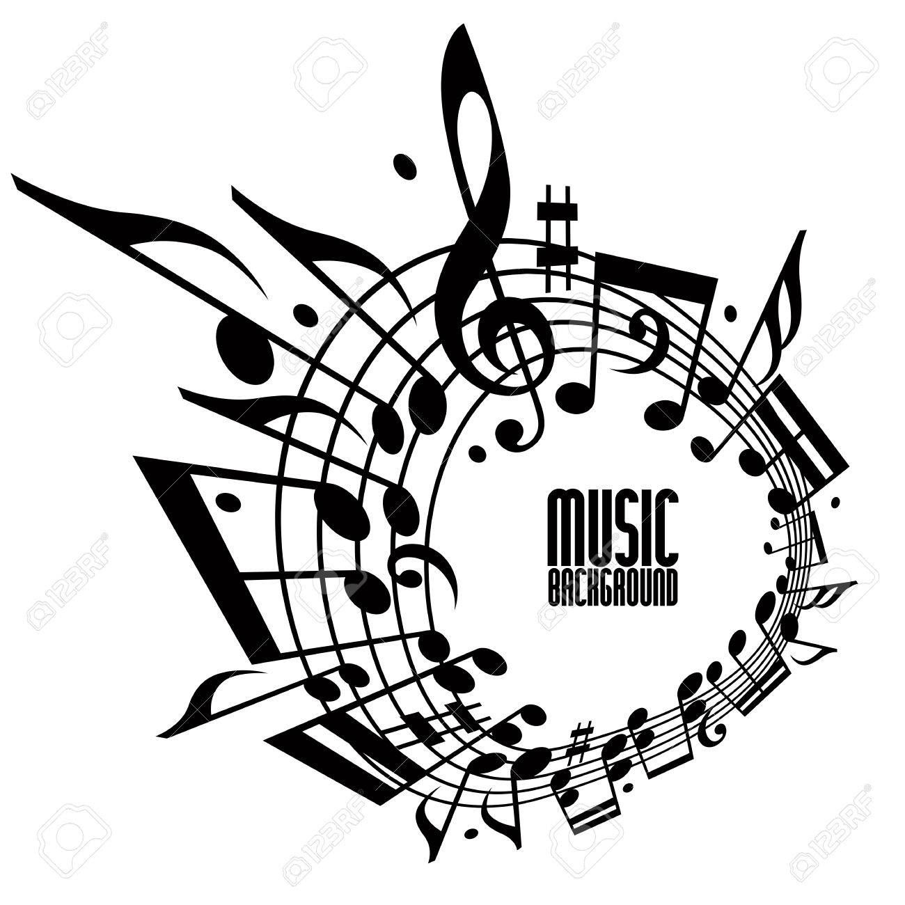 music notes template