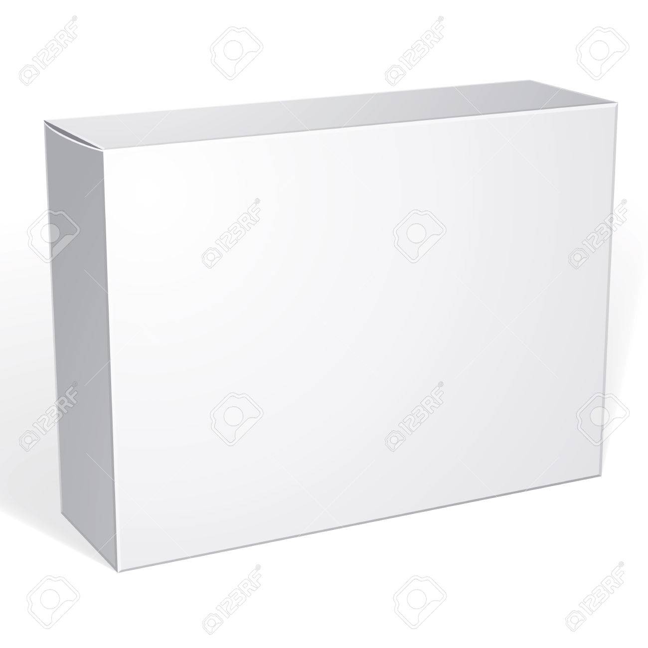Package white box design isolated on white background, template for your package design, put your image over the box in multiply mode - 43235997 Package white box design isolated on white background, template for your package design, put your image over the box in multiply mode - 43235997
