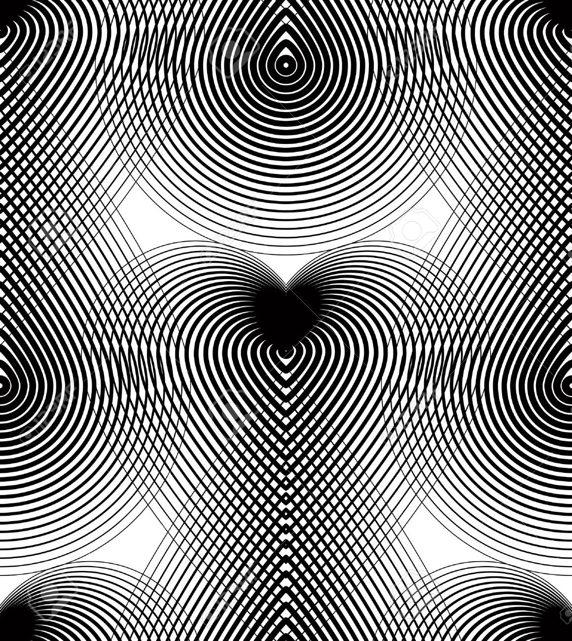 Schwarz Weiss Vektor Ornamentales Muster Nahtlose Kunst Hintergrund Mit Monochrom Leitungen Am Besten Fur Grafik Und Web Design Eingerichtet Geometrische Kunstvoller Dekoration Lizenzfrei Nutzbare Vektorgrafiken Clip Arts Illustrationen Image