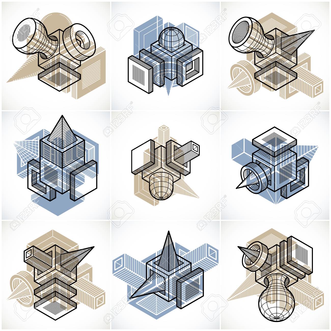 抽象アクリル画 幾何学的形状 抽象画『LINE1』 現代アート 宇宙 創造 アクリル絵の具 幾何学