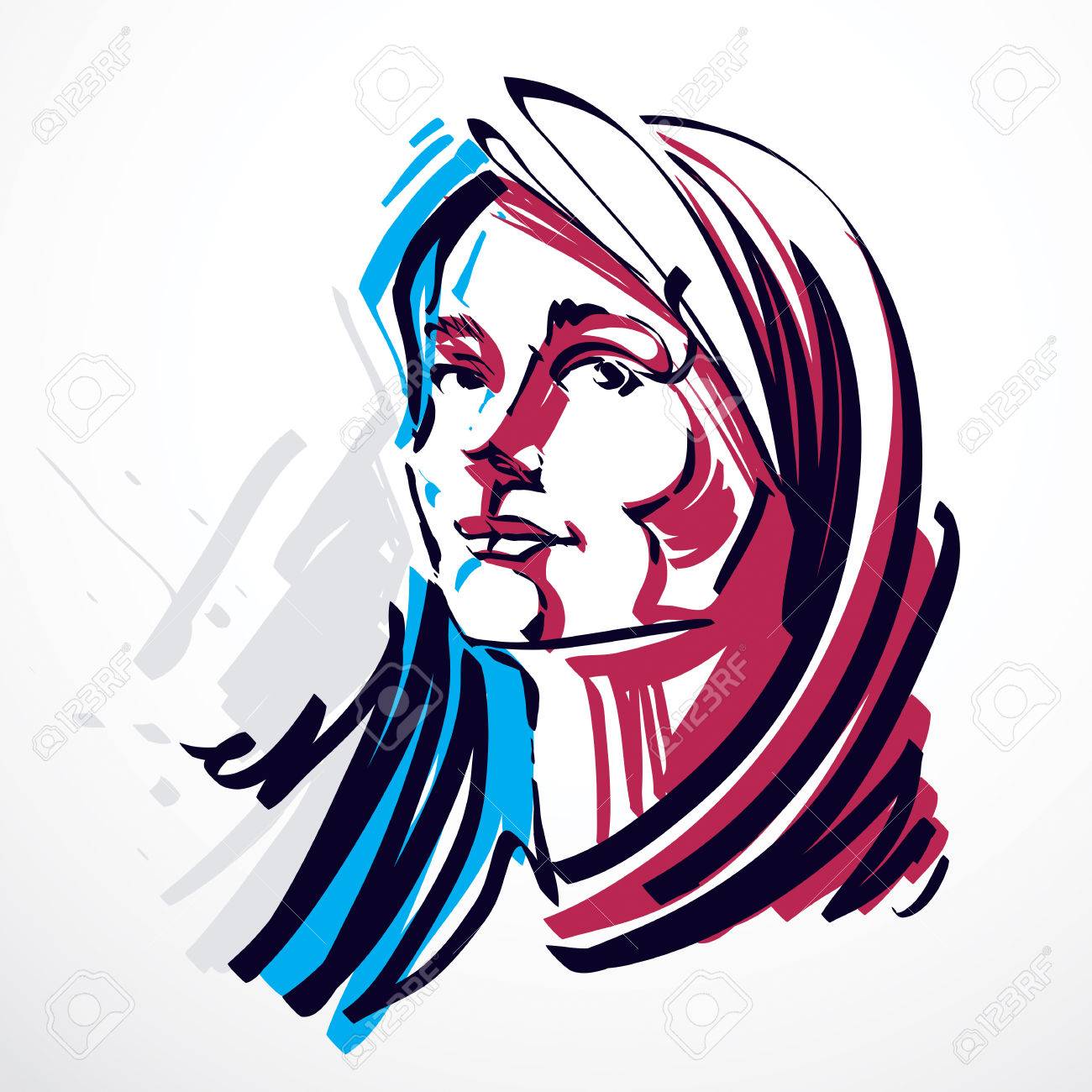 若い上品な女性 画像のベクター イラストです 魅力的な女性 顔の特徴および人格感情のカラフルな肖像画 のイラスト素材 ベクタ Image 若い上品な女性 画像のベクター イラストです 魅力的な女性 顔の特徴および人格感情のカラフルな肖像画 のイラスト素材 ベクタ Image