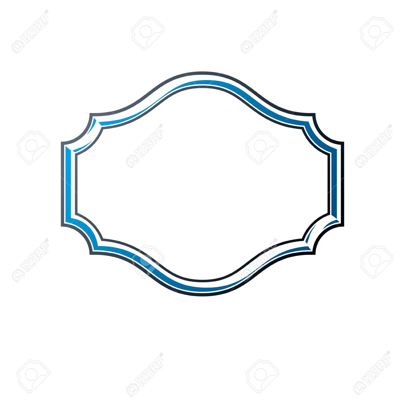 victorian art vector frame with blank copy space vintage heraldic
