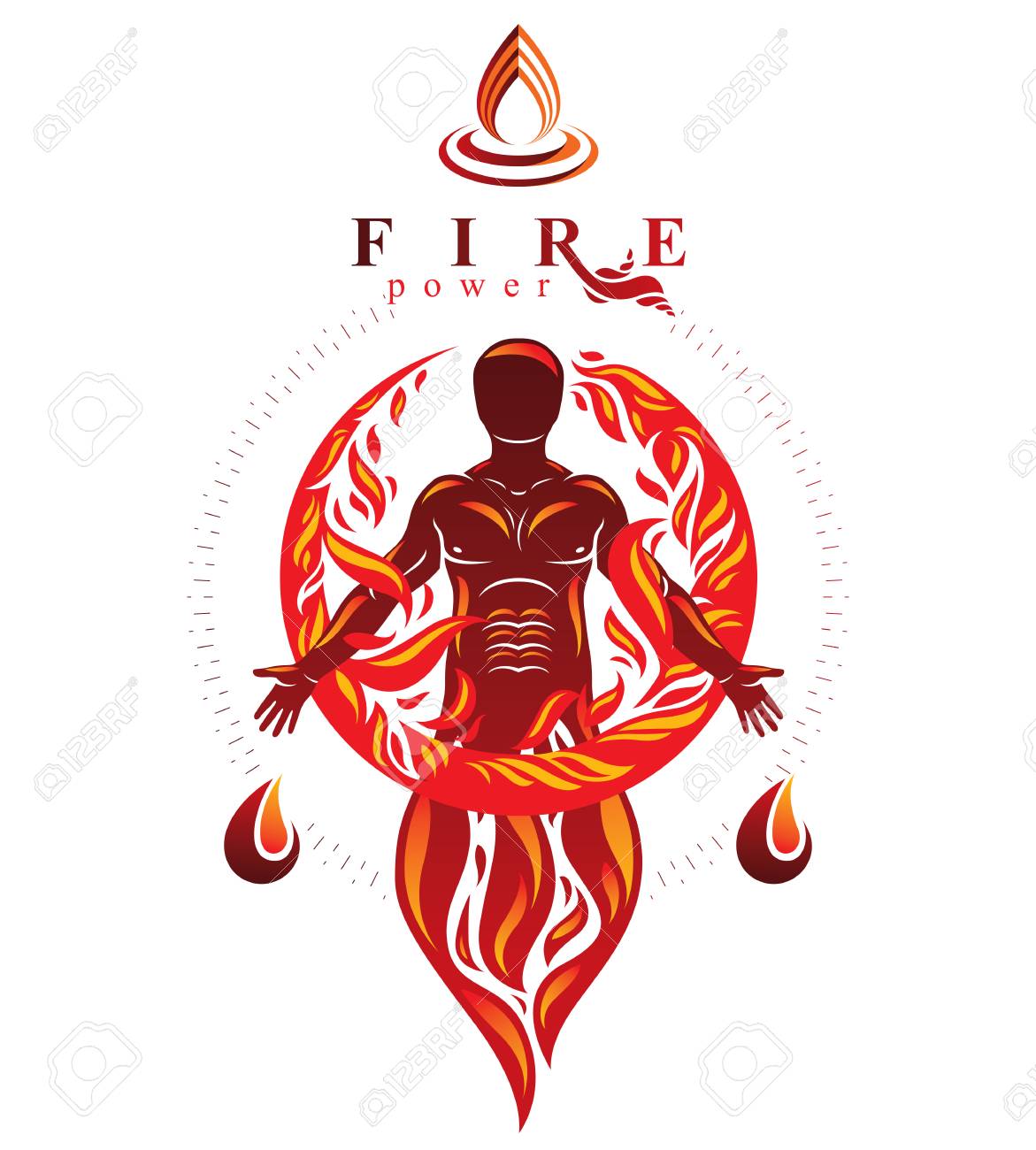 力強い男性 ボディ シルエット立ちのベクトル グラフィック イラスト 強力なエネルギーの束として火人は火の玉で覆われています のイラスト素材 ベクタ Image 力強い男性 ボディ シルエット立ちのベクトル グラフィック イラスト 強力なエネルギーの束として火人は火の玉で覆われています のイラスト素材 ベクタ Image