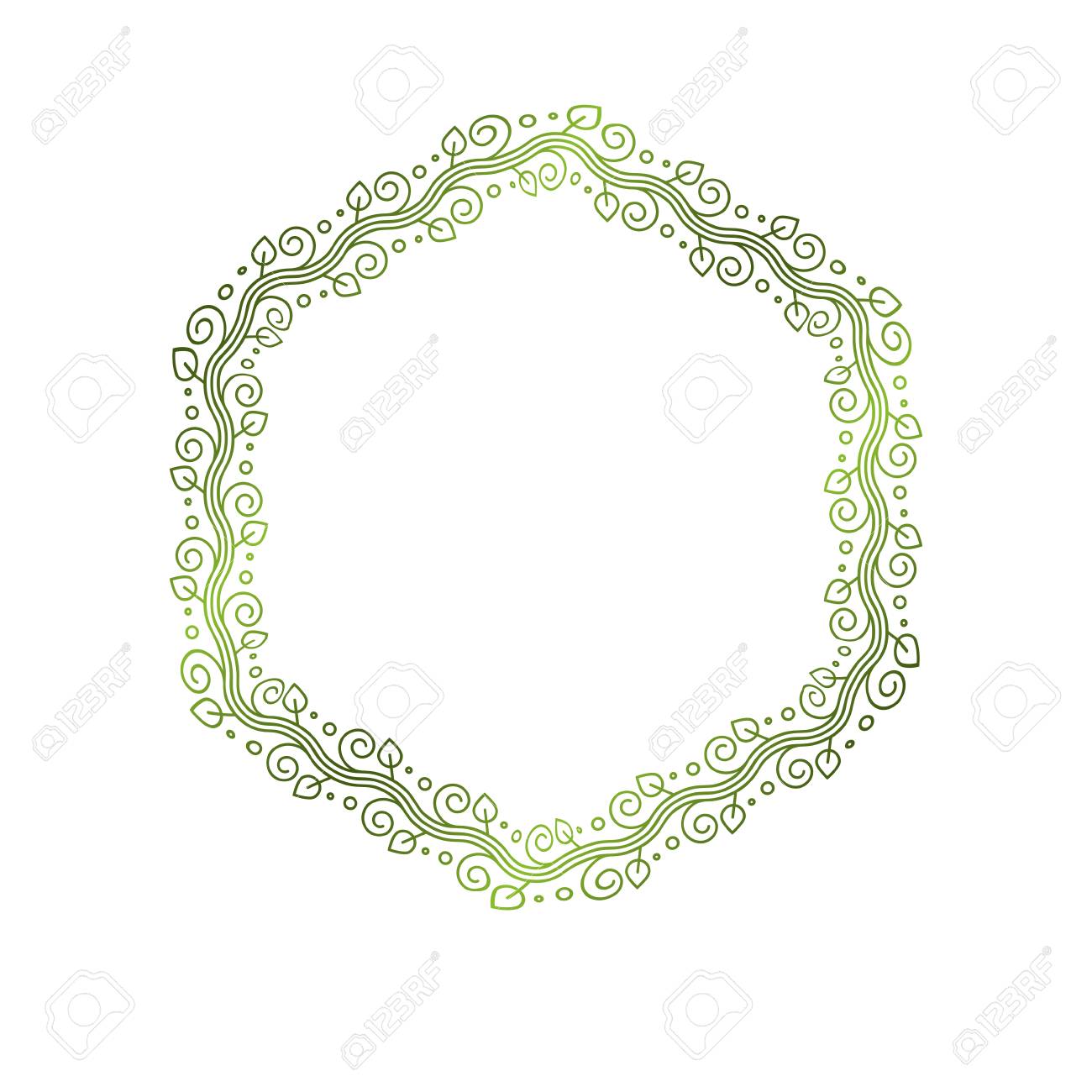 Luxury Hexagonal Frame With Empty Copy Space Classic Heraldic Royalty Free Cliparts Vectors And Stock Illustration Image