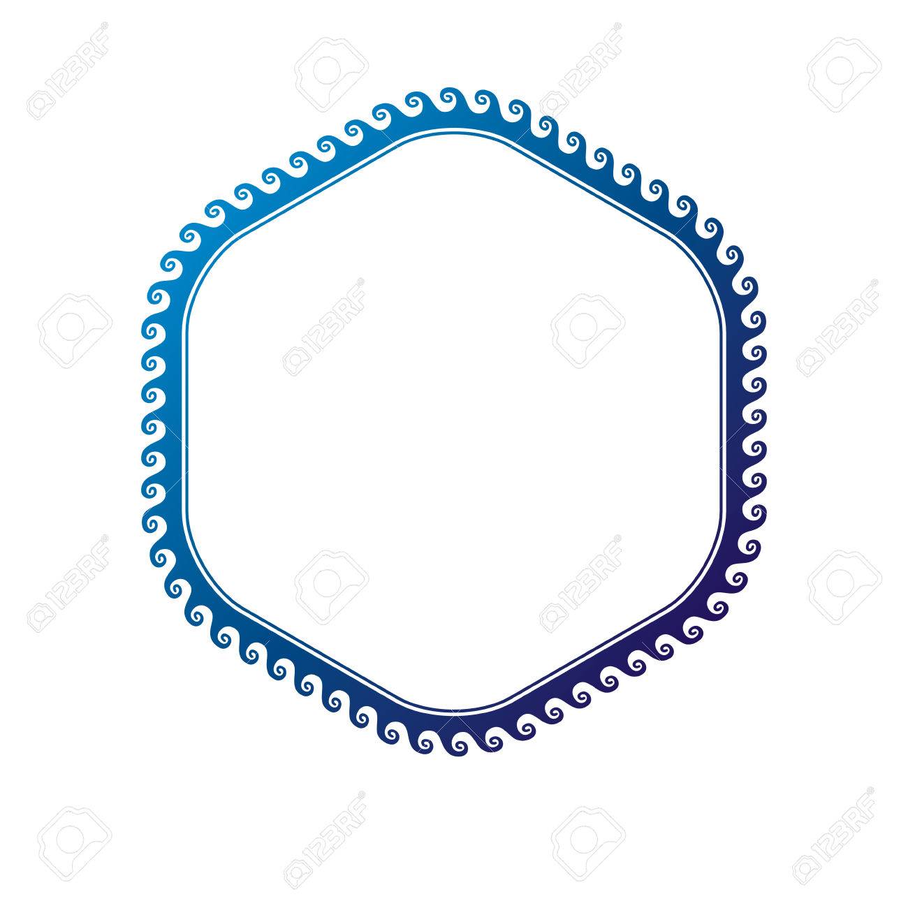 victorian art vector circular frame with blank copy space created