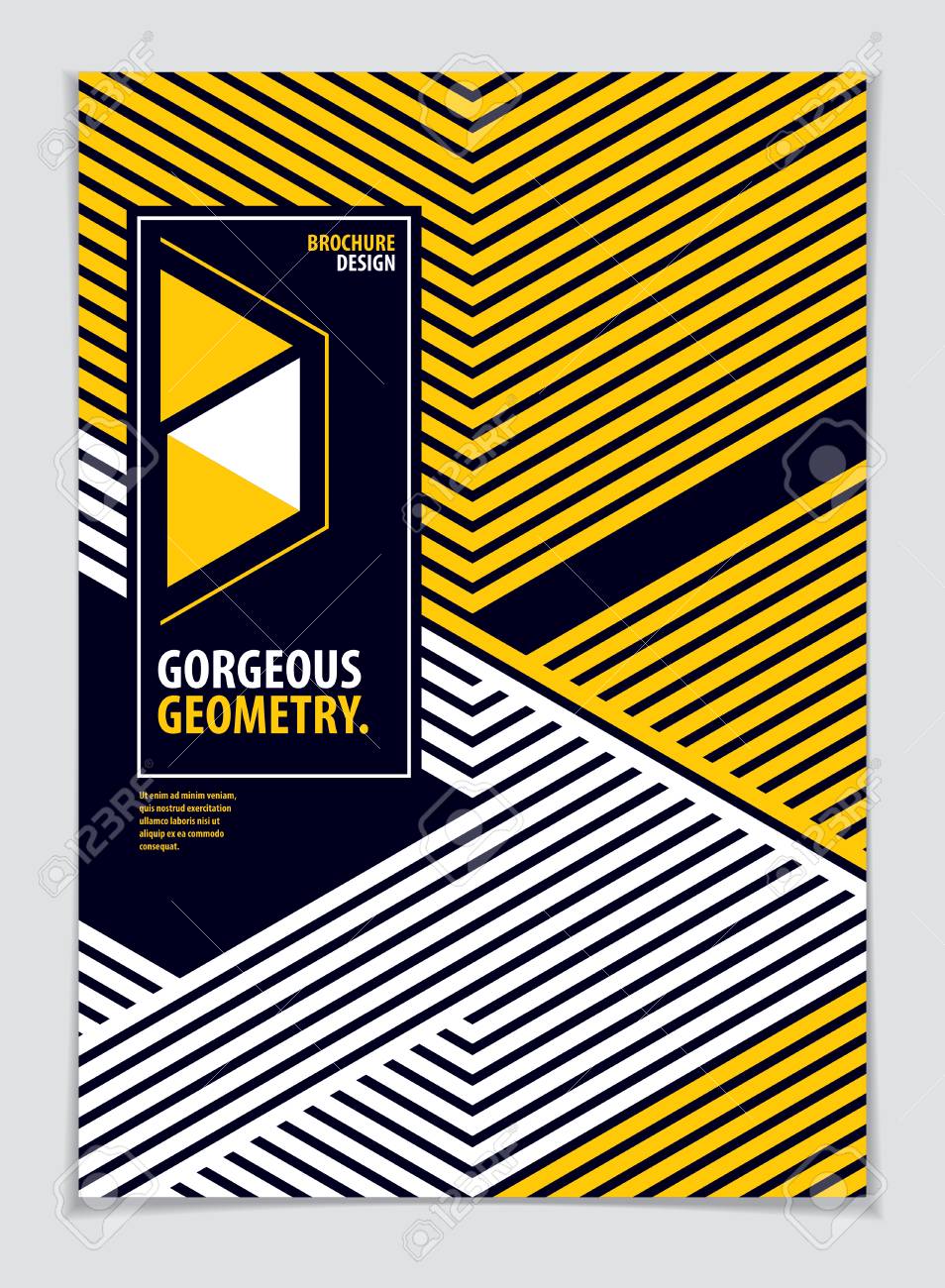 futuristic minimal brochure graphic