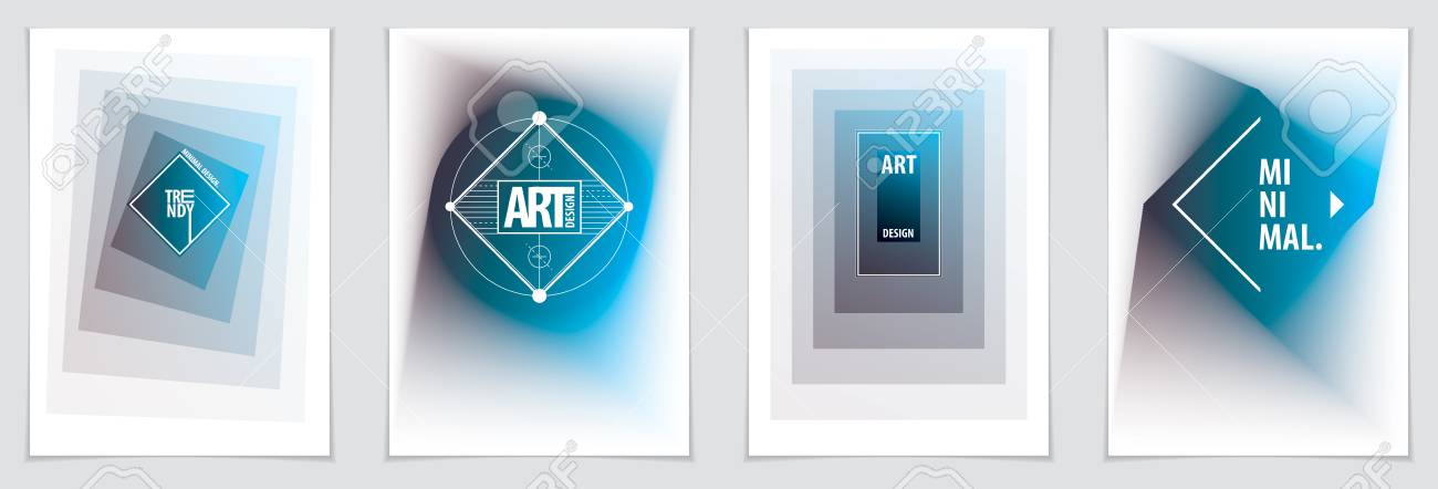 minimal flyers booklets annual