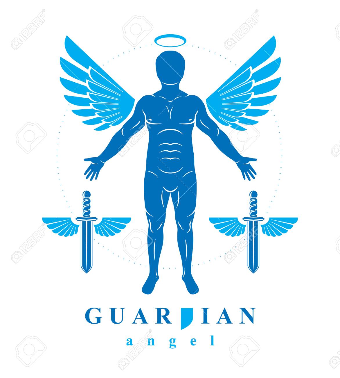 Vector Individual Mystic Character Created With Angel Wings Royalty Free Cliparts Vectors And Stock Illustration Image 95802190 123rf com