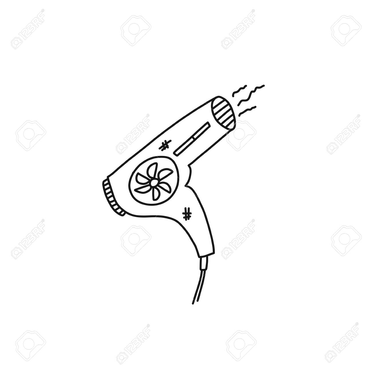 Bright Banner Sketch Electric Hair Dryer Art. Household Appliance Dry Hair, Fan Pulls Air Inside, Heats Element Out, Invention New Generation. Cartoon Drawing Flamaster With Uneven Strokes. Royalty Free SVG, Cliparts, Vectors, Bright Banner Sketch Electric Hair Dryer Art. Household Appliance Dry Hair, Fan Pulls Air Inside, Heats Element Out, Invention New Generation. Cartoon Drawing Flamaster With Uneven Strokes. Royalty Free SVG, Cliparts, Vectors,