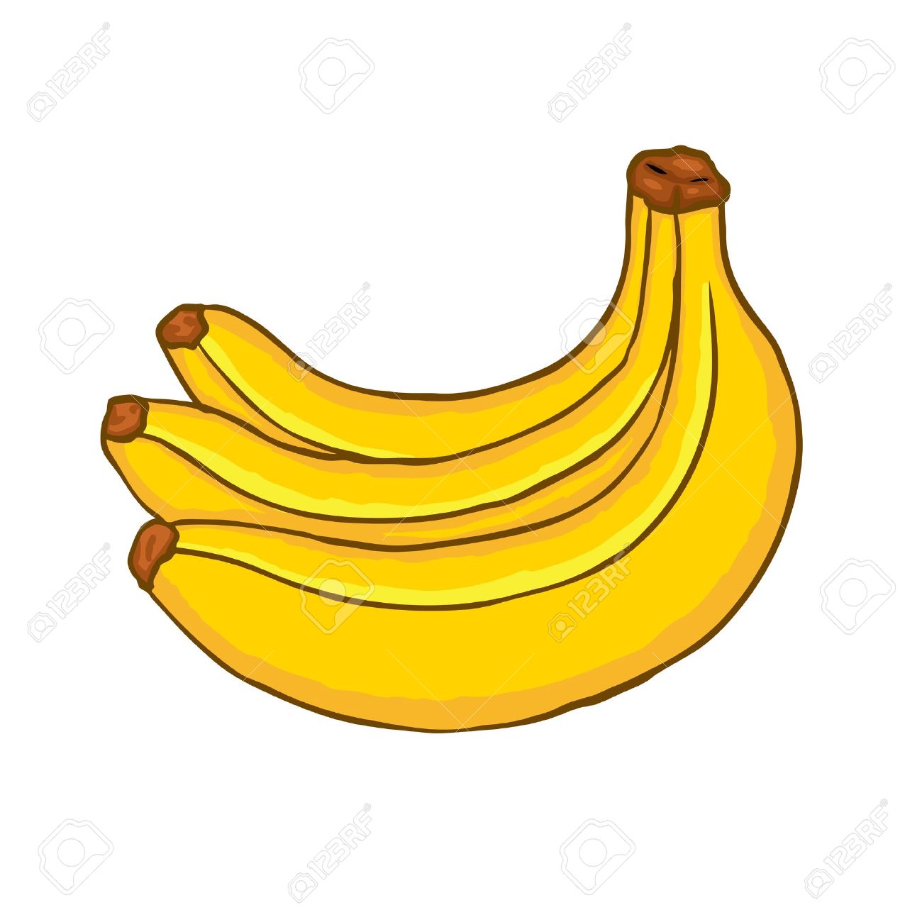 Banane gemalt