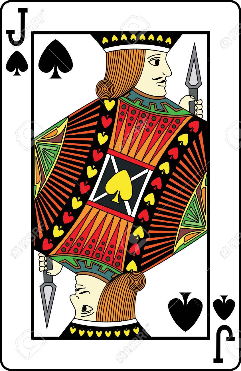 ジャック スペードのトランプ、ベクトル イラストのイラスト素材・ベクター Image 49811154