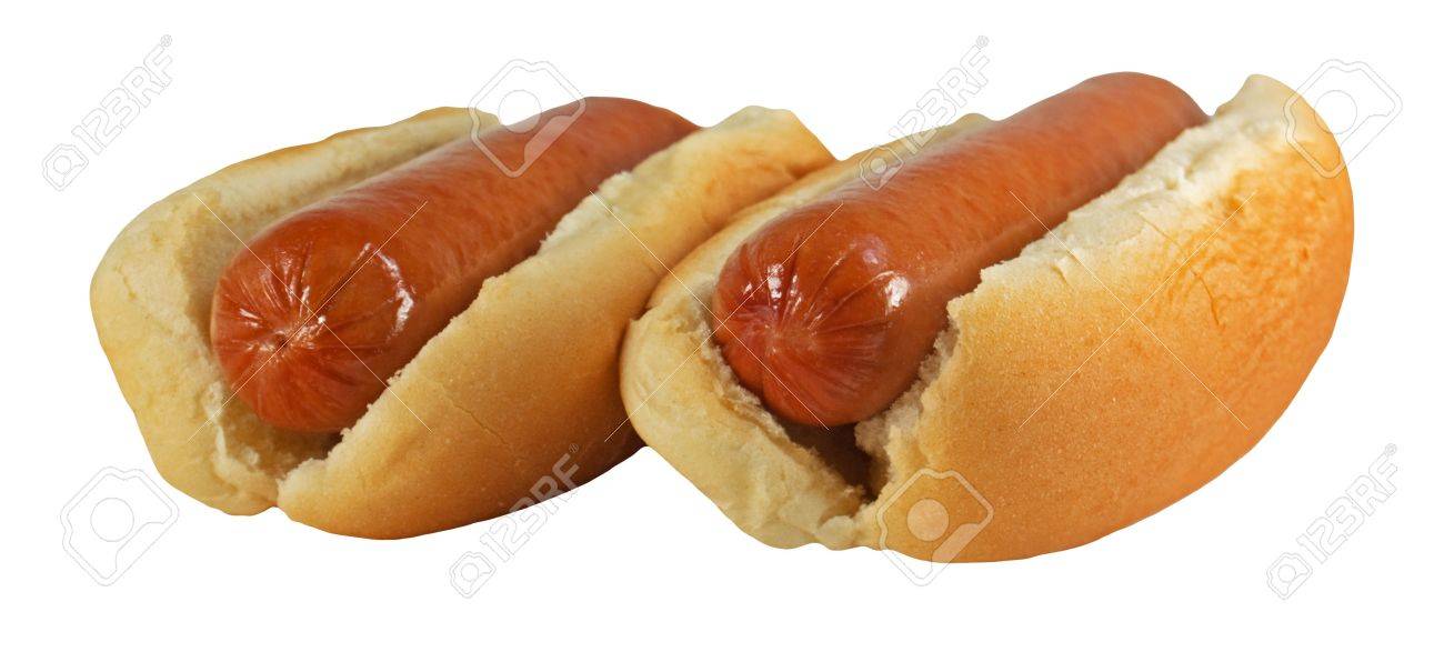 Zwei Einfache Hot Dogs In Brotchen Isolated On White Lizenzfreie Fotos Bilder Und Stock Fotografie Image 5119395