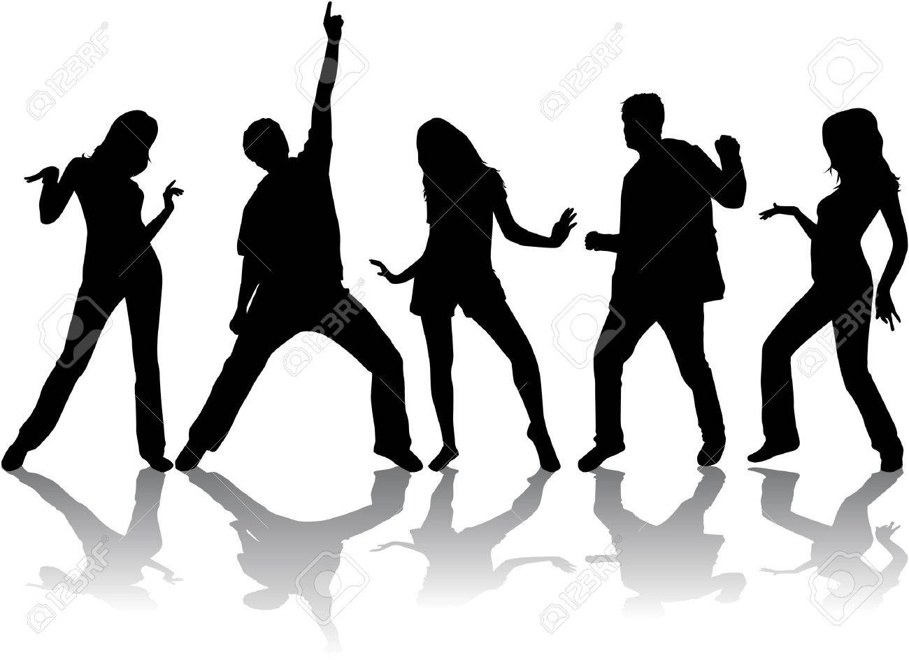 Dancing Silhouettes Royalty Free Svg Cliparts Vectors And Stock Illustration Image