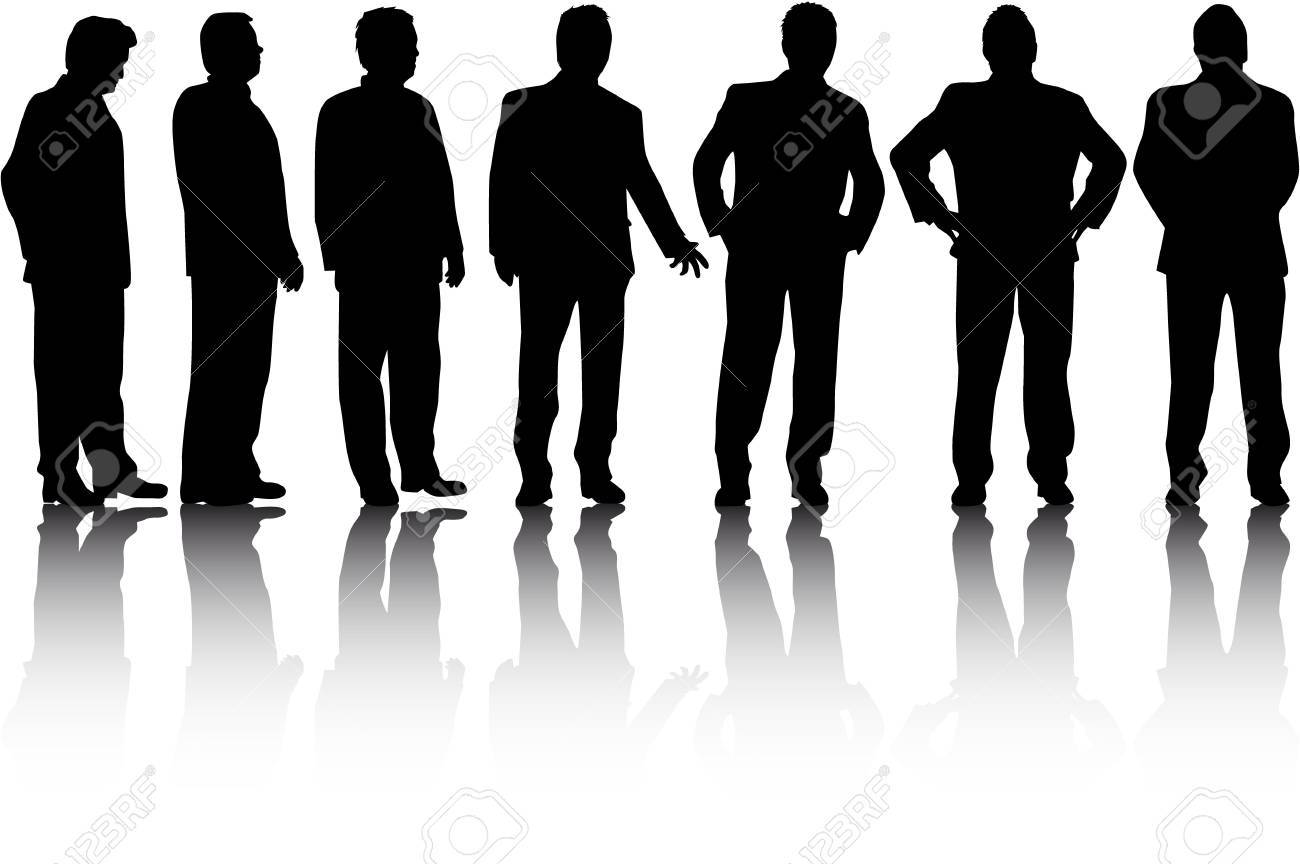 Business People. Silhouettes Conceptual. Royalty Free SVG, Cliparts,  Vectors, and Stock Illustration. Image 58651738., image size:1300x864