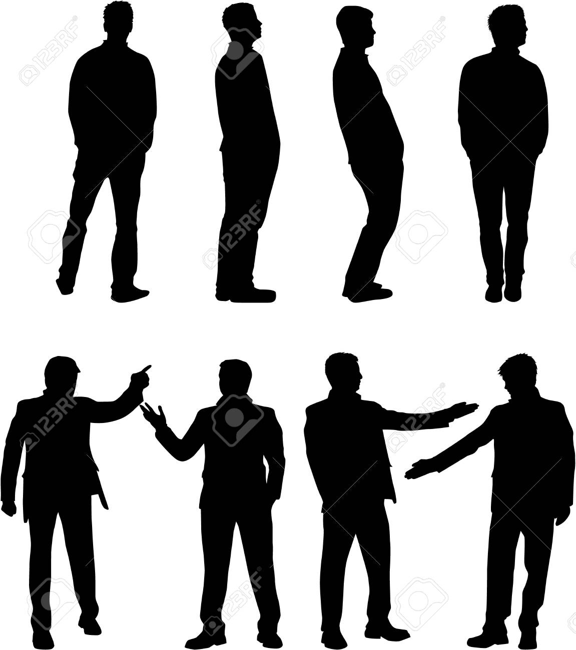 人のシルエット のイラスト素材 ベクタ Image