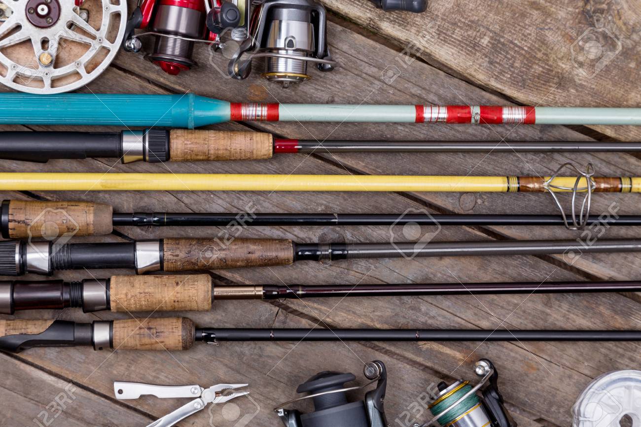 different fishing rods