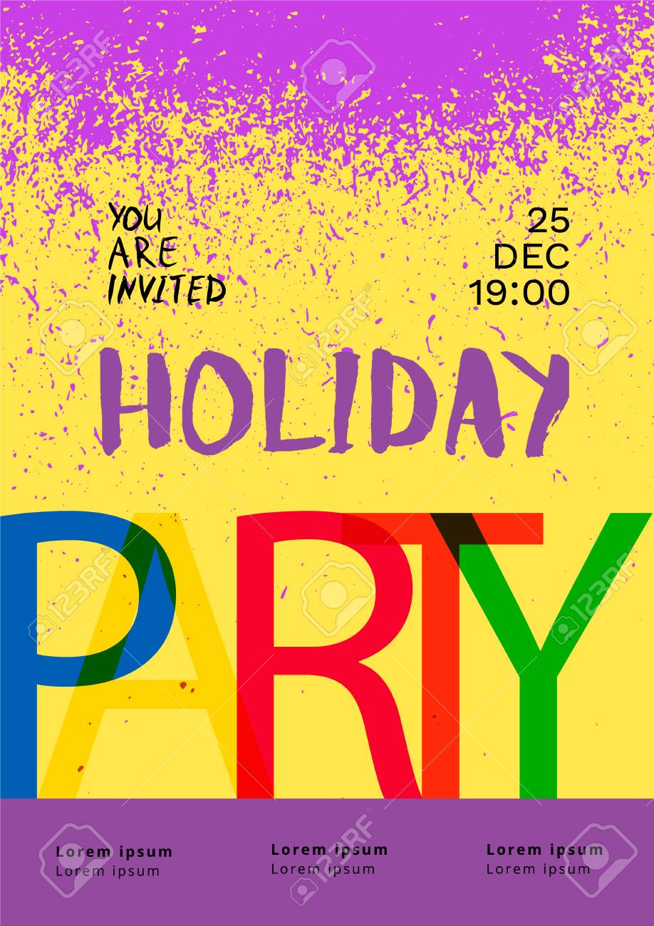 holiday party poster template elements for graphic design royalty holiday party poster template