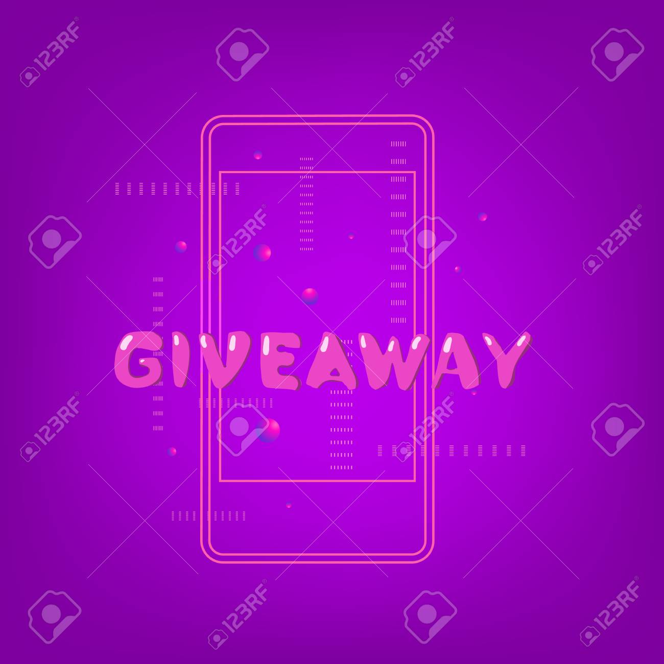 giveaway square banner template
