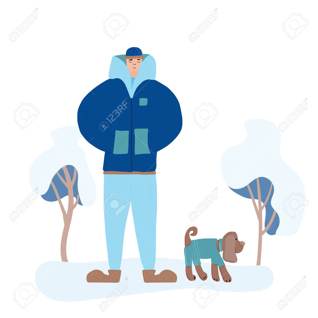 trendy dog walking clothes