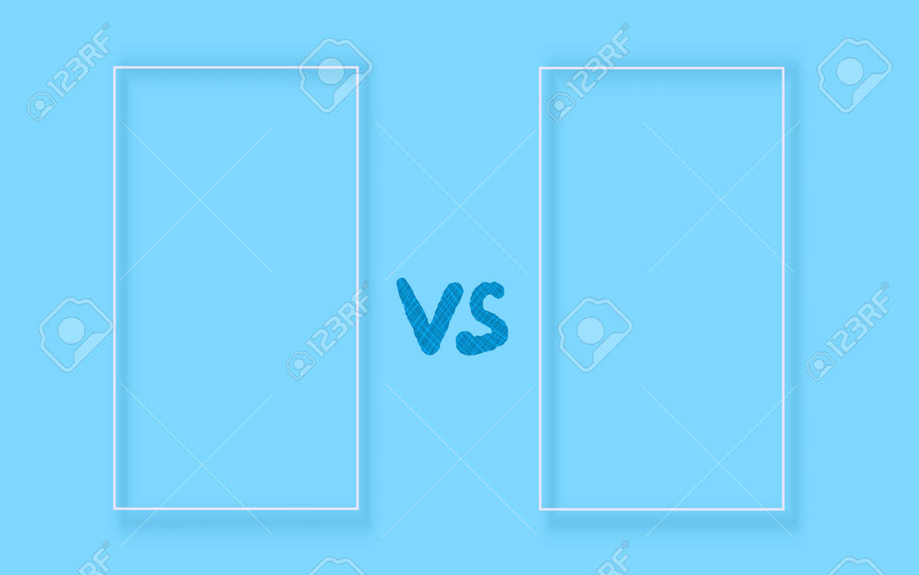 Versus sign with copy space. VS screen. Decorative battle cover with lettering. Template for banner for competition. Vector illustration. - 168652674 Versus sign with copy space. VS screen. Decorative battle cover with lettering. Template for banner for competition. Vector illustration. - 168652674