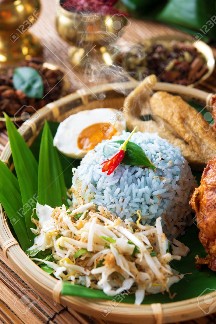 Nasi Kerabu Is A Type Of Nasi Ulam Popular Delicious Malay Rice Stock Photo Picture And Royalty Free Image Image 20231389