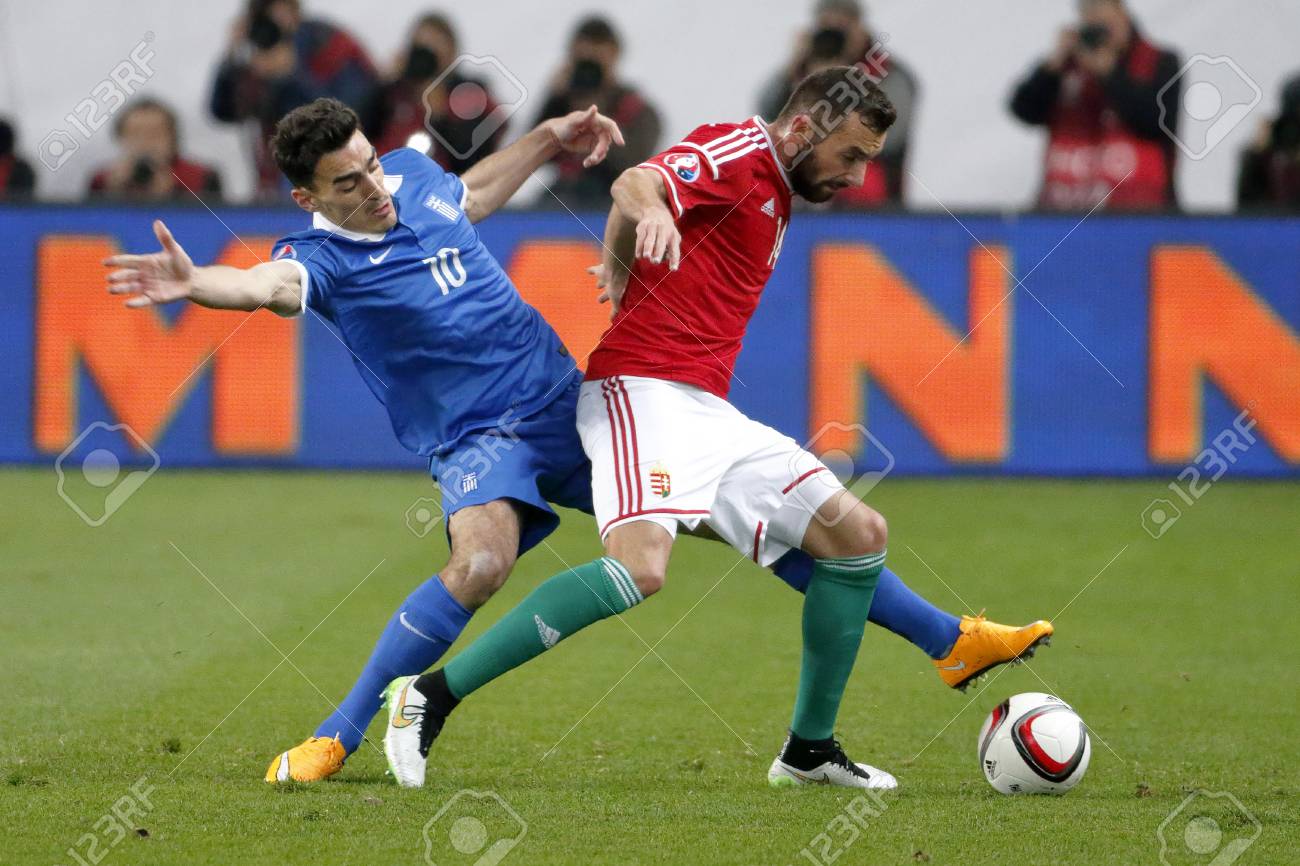 ハンガリーのアッティラ フィオラ L とギリシャ語ラザロス Christodoulopoulos パマ アリーナでハンガリー対ギリシャ Uefa Euro 16 予選サッカー試合中に間のブダペスト ハンガリー 15 年 3 月 29 日 決闘 の写真素材 画像素材 Image ハンガリーのアッティラ フィオラ L とギリシャ語ラザロス Christodoulopoulos パマ アリーナでハンガリー対ギリシャ Uefa Euro 16 予選サッカー試合中に間のブダペスト ハンガリー 15 年 3 月 29 日 決闘 の写真素材 画像素材 Image