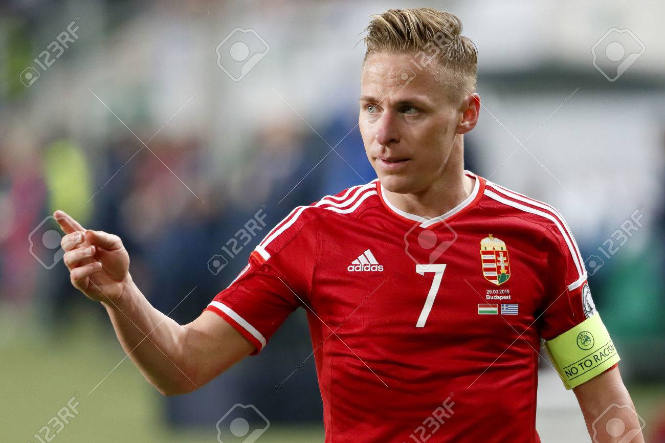 ブダペスト ハンガリー 15 年 3 月 29 日 ハンガリーのバラージュ Dzsudzsak パマ アリーナでハンガリー対ギリシャ Uefa Euro 16 予選サッカー試合中に の写真素材 画像素材 Image