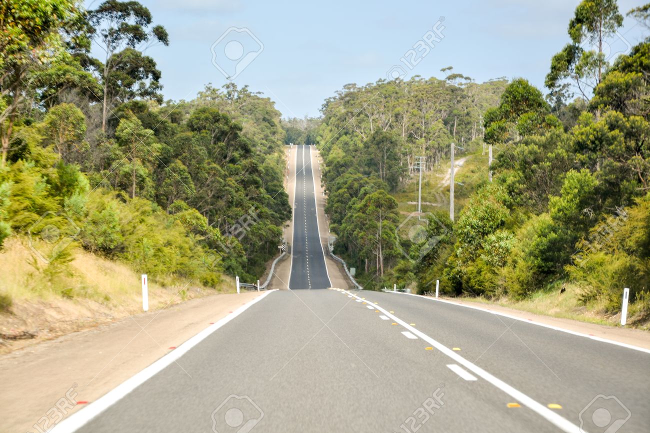 a long straight uphill