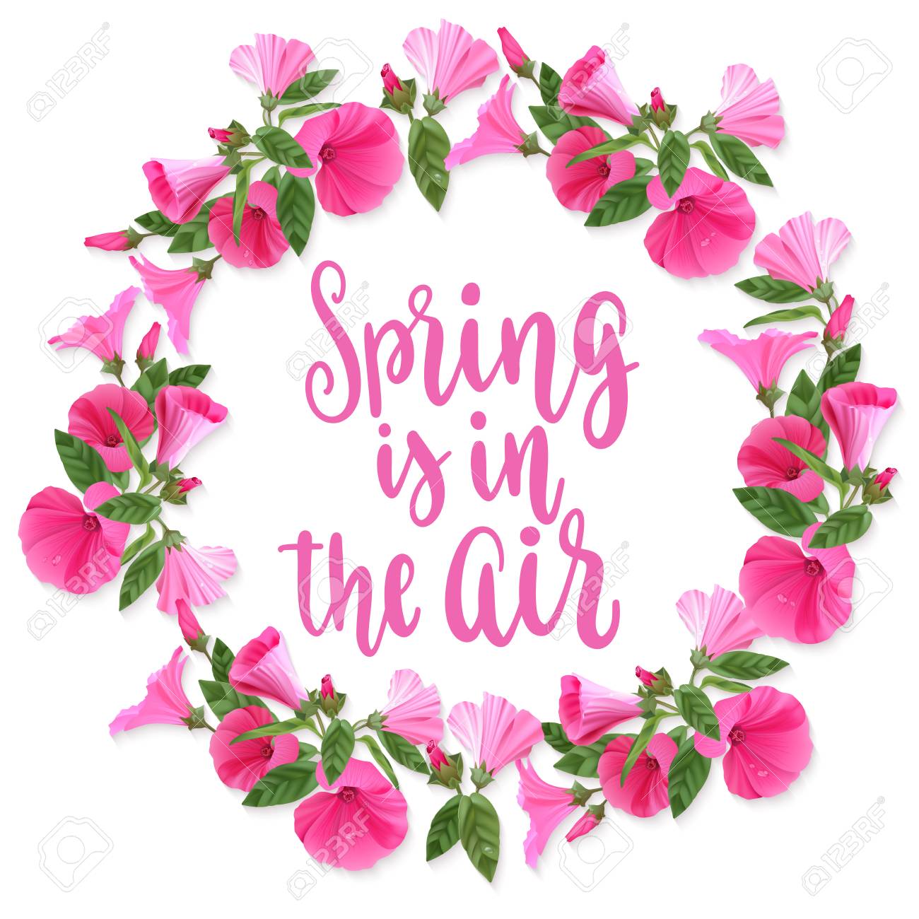 Spring Is In The Air. Royalty Free SVG, Cliparts, Vectors, and Stock  Illustration. Image 74426535.