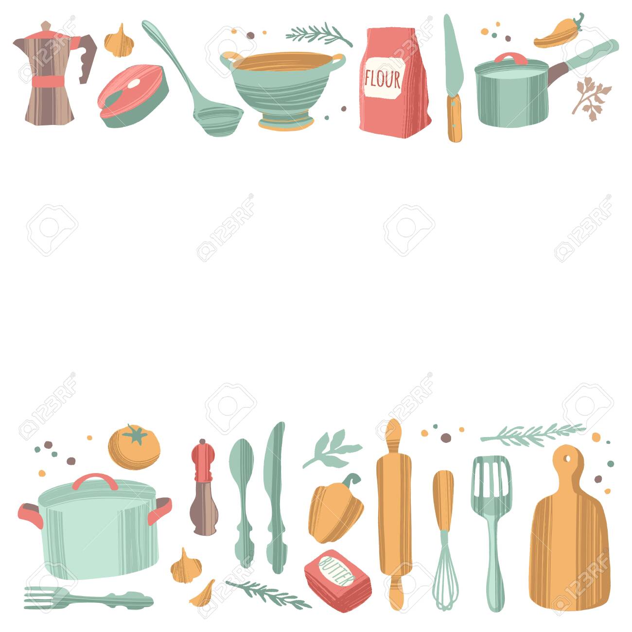 Kitchen Tools. Kitchenware And Cooking Baking Utensils. Royalty Free SVG,  Cliparts, Vectors, and Stock Illustration. Image 144756456., image size:1300x1300