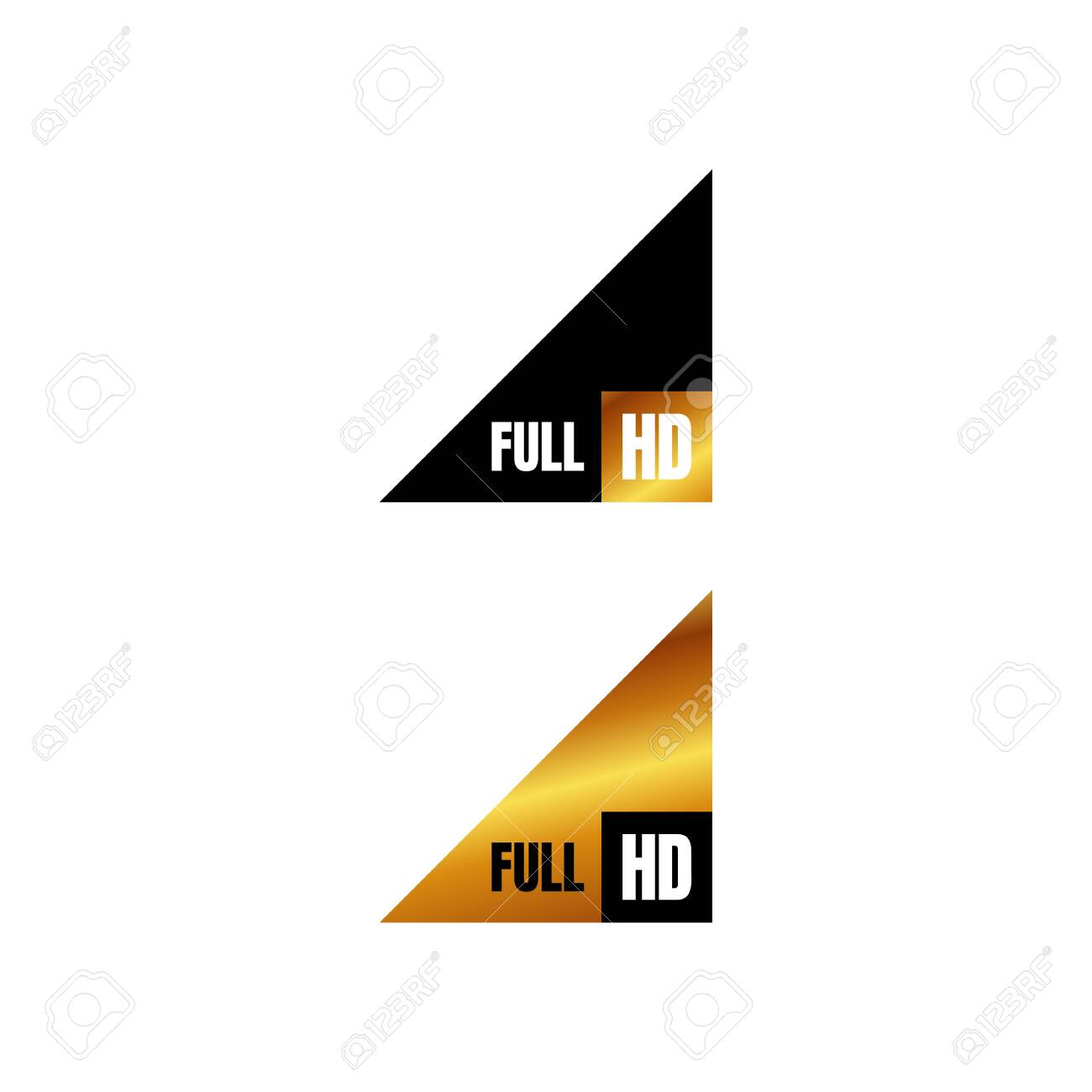 Full Hd Logo Symbol 1080p Sign Mark Full High Definition Resolution Icon Vector Royalty Free Cliparts Vectors And Stock Illustration Image 141523385