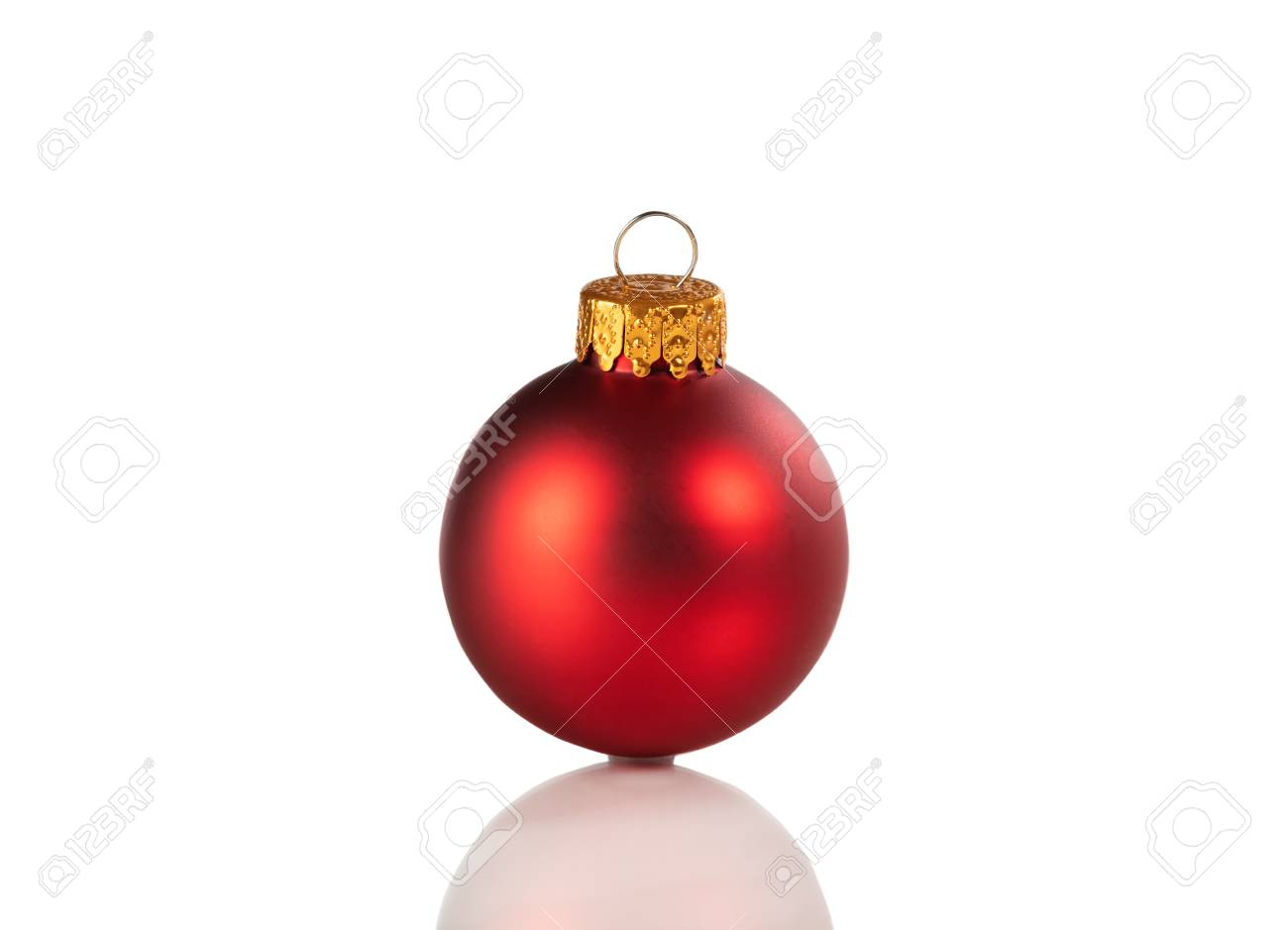 red christmas ball ornament