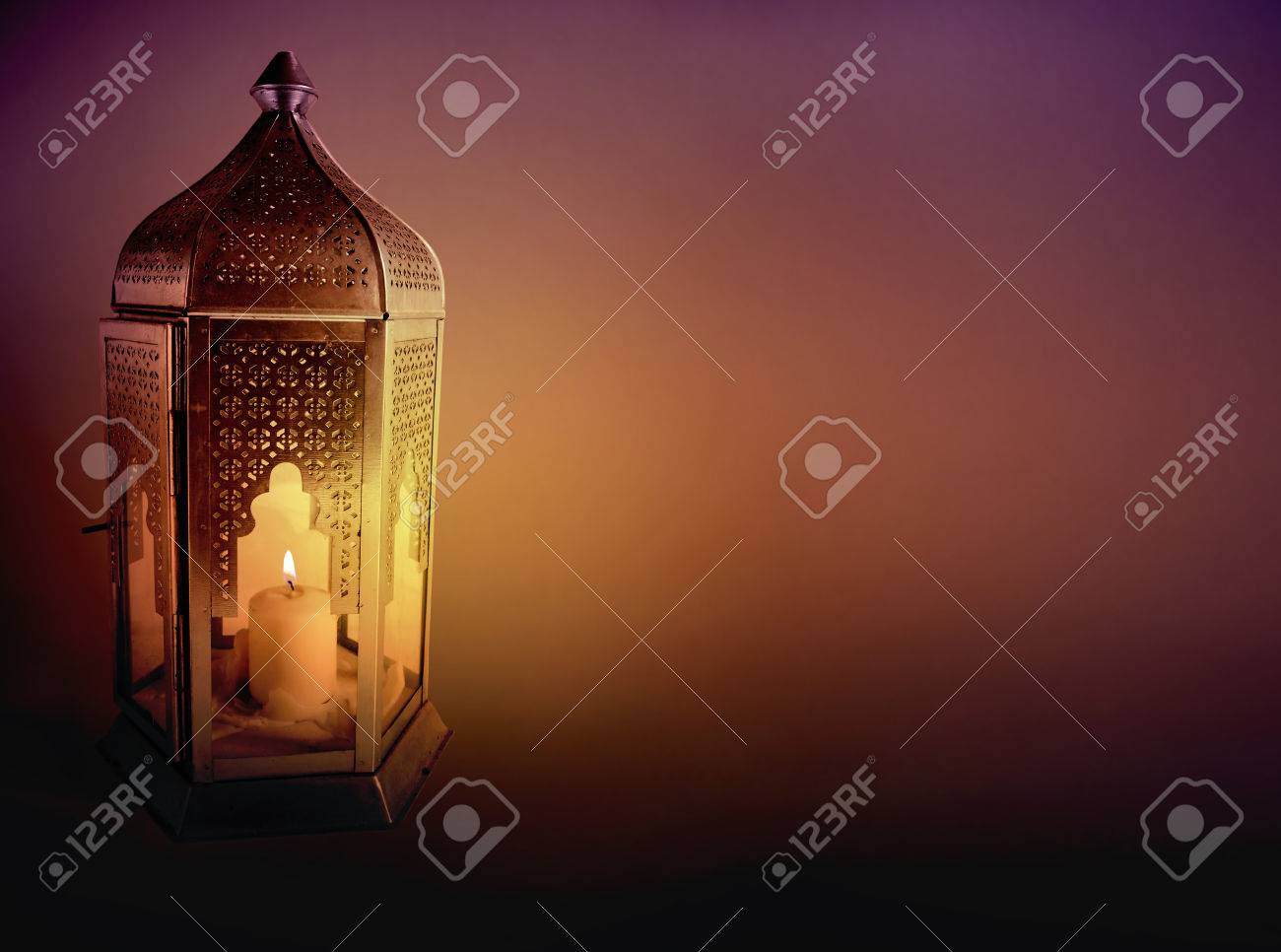 ornamental arabic lantern with