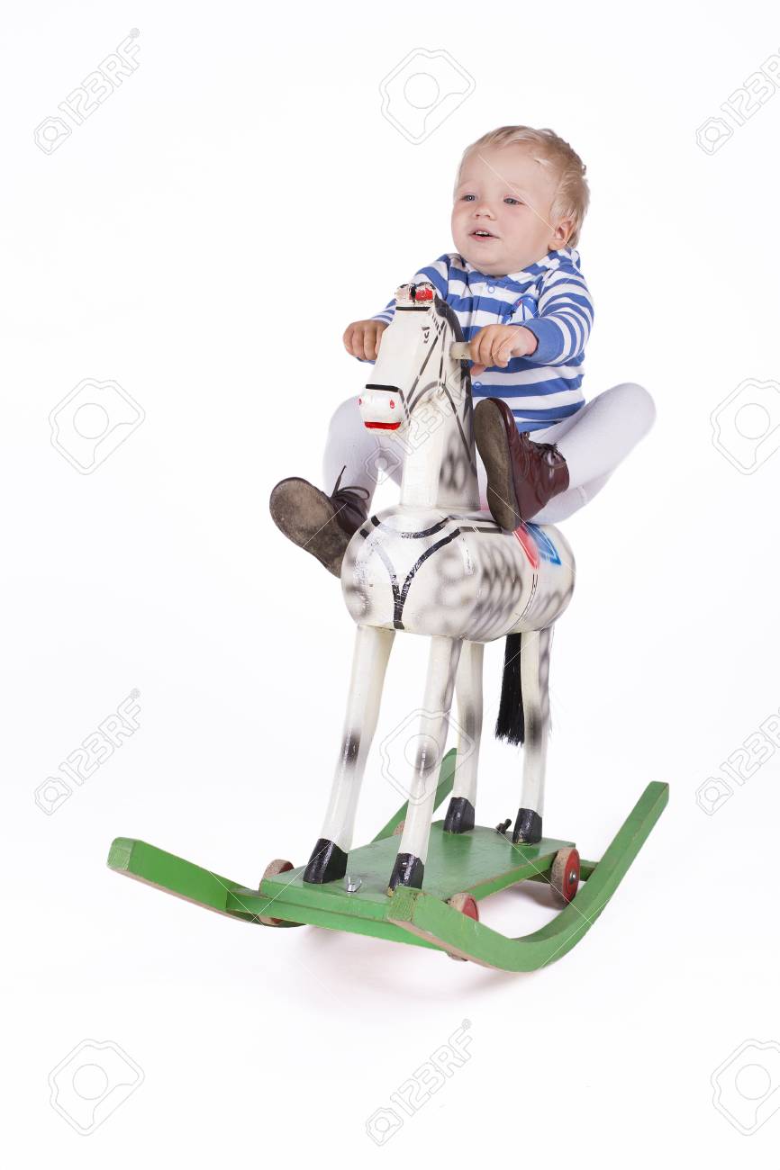boy rocking horse